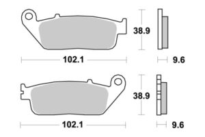 Sbs Brakepads Sintered - Image 1