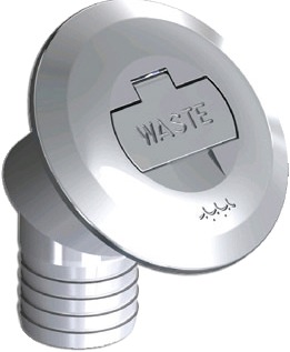 Osculati deck filler brass 30° WASTE 38mm