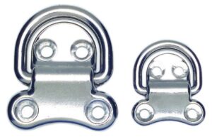 Osculati 4-hole foldable ring AISI316 45x45mm